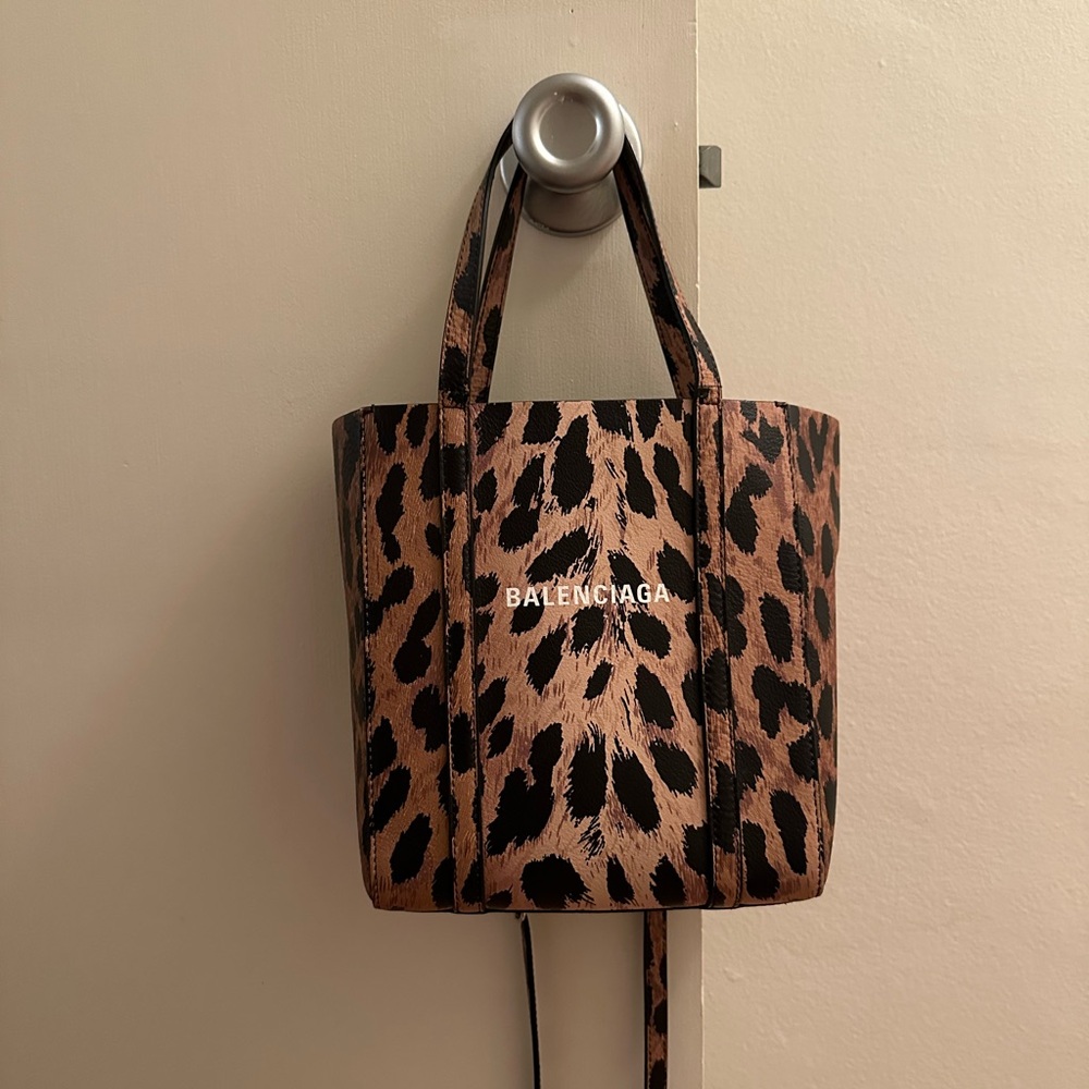 Balenciaga leopard purse